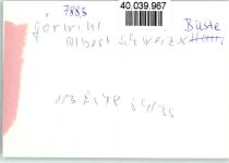 79733 W7883 Görwihl FOTO KEINE AK Albert Schweizer Büste