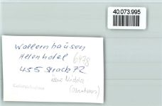 63667 W6478 Wallernhausen FOTO KEINE AK Altenhotel