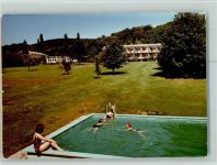 65321 W6209 Springen , Untertaunus FOTO KEINE AK DGB Bundesschule Springe Pool im Garten