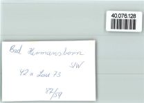 33014 W3490 Bad Hermannsborn FOTO KEINE AK Winteraufnahme
