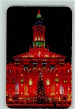 Denver - Nachtaufnahme Weihnachtsbaum County Building
