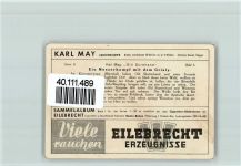 Old Surehand Karl May Eilebrecht Sammelbild Serie 4 Karl May Foto AK