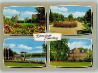25421 W2080 Pinneberg - Drosteipark und Drostei Rosengarten Badeanstalt