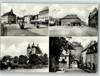 04643 O7230 Geithain - Markt Nikolaikirche Untertor 4-Bildaufnahme
