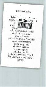 S. Vito Italienisches Heiligenbild Heiligenbild