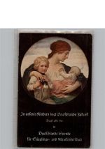 Deutschlands Spende Säuglingsfürsorge