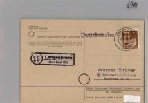 63637 W6485 Lettgenbrunn KEINE AK Landpoststempel