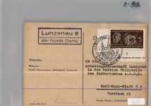 09328 O9293 Lunzenau KEINE AK Landpoststempel