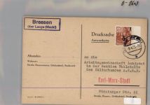 18299 O2601 Breesen b Güstrow KEINE AK Landpoststempel