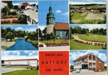 37197 W3420 Hattorf am Harz - Schule , Sparkasse