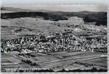 78549 W7208 Spaichingen - Gesamtansicht Feld Haus Baum Berg