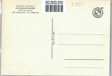 24977 W2391 Westerholz b Langballig - Gasthaus Pension zur Ostsee Windmühle TIsch Stuhl Straße Zaun