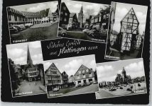 45525 W4320 Hattingen , Ruhr - Rathaus Markt Auto Kirche Fußgänger