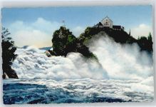 83410 W8229 Laufen , Salzach - Rheinfall FLagge Haus Baum