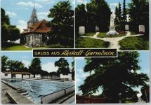 31174 W3209 Garmissen-Garbolzum - Denkmal Schwimmbad Kirche Baum Zaun