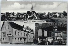 56462 W5439 Höhn , Westerw - Panoramablick, Hotel, Bauernstube