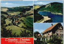 34519 W3543 Diemelsee - Pension Wilke See Fliegeraufnahme Feld Berg