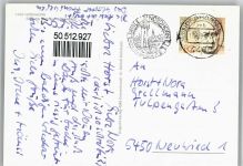 48527 W4460 Nordhorn - Wiese Blumen Baum Haus Uhr