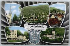 64665 W6146 Alsbach - Kirche, Gesamtansicht, Burg