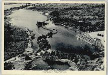 41366 W4056 Amern - Fliegeraufnahme See Restaurant Insel-Schlößchen