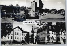 08228 O9706 Rodewisch - Gondelteich, Karl-Marx-Platz, Rathaus, Schule, Sternwarte, Schule für Industrieökonomik
