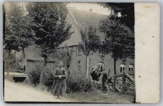 Hof auf dem Land , Foto-Karte Bäuerliches Leben
