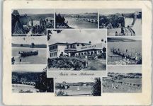 59519 W4773 Körbecke , Möhnesee - Hotel Pension Möhneseeterrasse Fluss Boot