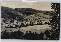 01778 O8244 Geising - Orsansicht, Kirche, Fotokarte