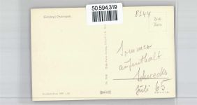 01778 O8244 Geising - Orsansicht, Kirche, Fotokarte