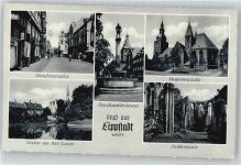 59555 W4780 Lippstadt - Kirche, Brunnen, Stiftsruine