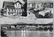 86989 W8924 Urspring , Oberbay - Gasthaus drei Mohren Panorama See