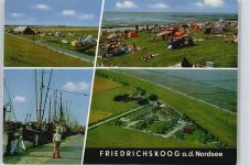 25718 W2228 Friedrichskoog , Dithm - Hafen, Strand, Campingplatz, Fliegeraufnahme