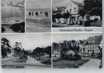 18586 O2356 Baabe , Ostseebad - Meer, Gasthaus, Allee AKU2