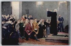 A.Kampf , Einsegnung von Freiwilligen Volkskunstverlag Künstlerkarte