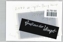21789 W2177 Wingst FOTO KEINE AK Foto mit Negativ, Bootsanlegestelle, Bargkamp