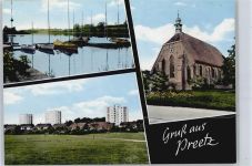 24211 W2308 Preetz , Holst - Hafen, Siedlung, Kirche