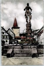 77723 W7614 Gengenbach - Marktplatz, Brunnen