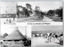 18586 O2356 Baabe , Ostseebad - Strand, Ortspartie