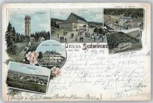 98559 O6054 Schmücke - Schneekopf, Gesamtansicht, Schloss, Schmücke, Bahnhof