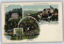 08118 O9509 Stein b Zwickau - Schönburg´sches Schloß Hartenstein, Prinzenhöhle, Forsthaus