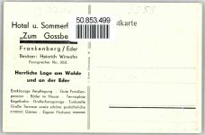 35066 W3558 Frankenberg (Eder) - Hotel Zum Gossberg