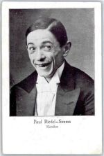 Paul Riedel , Komiker Volksschauspiel Künstlerkarte
