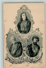 Künstlerkarte Nr. 7 Passionspiele in Oberammergau 1900 AK Theaterschauspieler