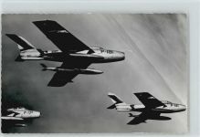 F-84 F Thunderstreak Kampfflugzeug Flugwesen 1960 Foto AK