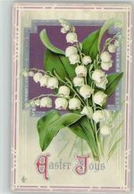 Litho Ostern Maiglöckchen 1910