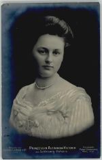 Prinzessin Alexandra Victoria von Schleswig-Holstein Foto AK Adel Preußen 1910