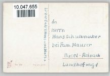 sign HB Wie schwer hats doch ein Mann Trachten Bayern Künstlerkarte