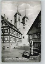 73349 W7346 Wiesensteig - Marktbrunnen Stiftskirche