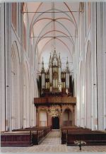 19053 O2750 Schwerin , Meckl - Dom Friedrich Ladegast Innenaufnahme