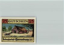 21640 W2152 Horneburg , Niederelbe - Notgeldschein Geesthaus Wappen